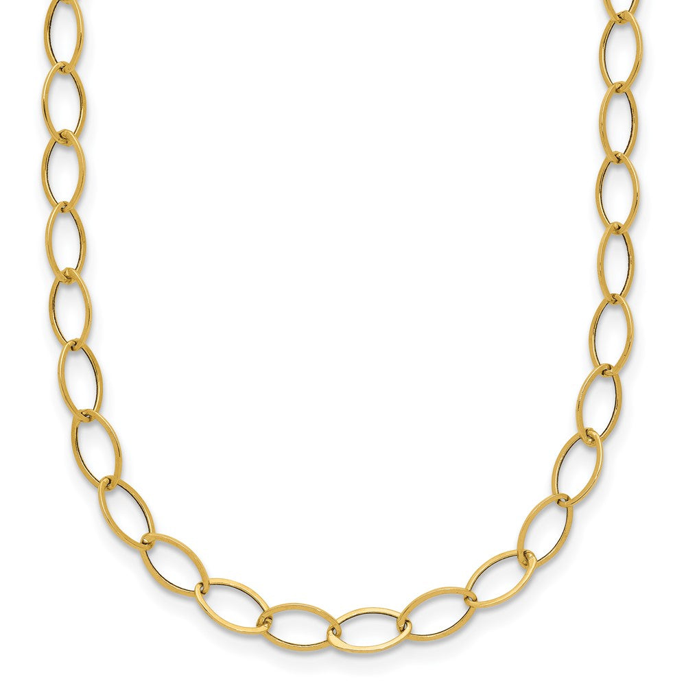 14k Oval Link Necklace