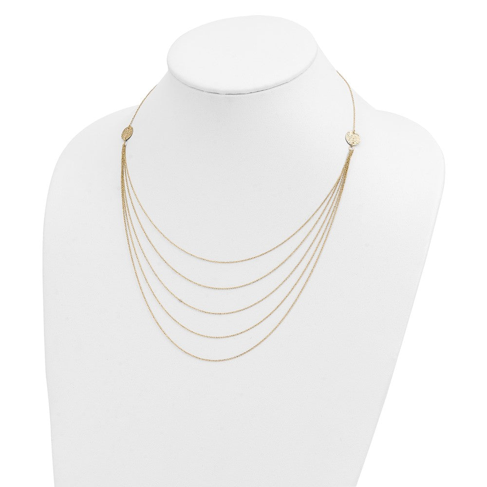 14k Five Strand Necklace