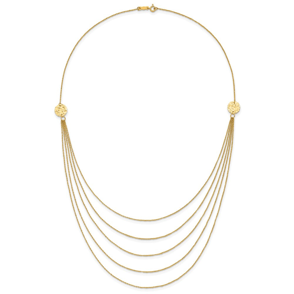 14k Five Strand Necklace