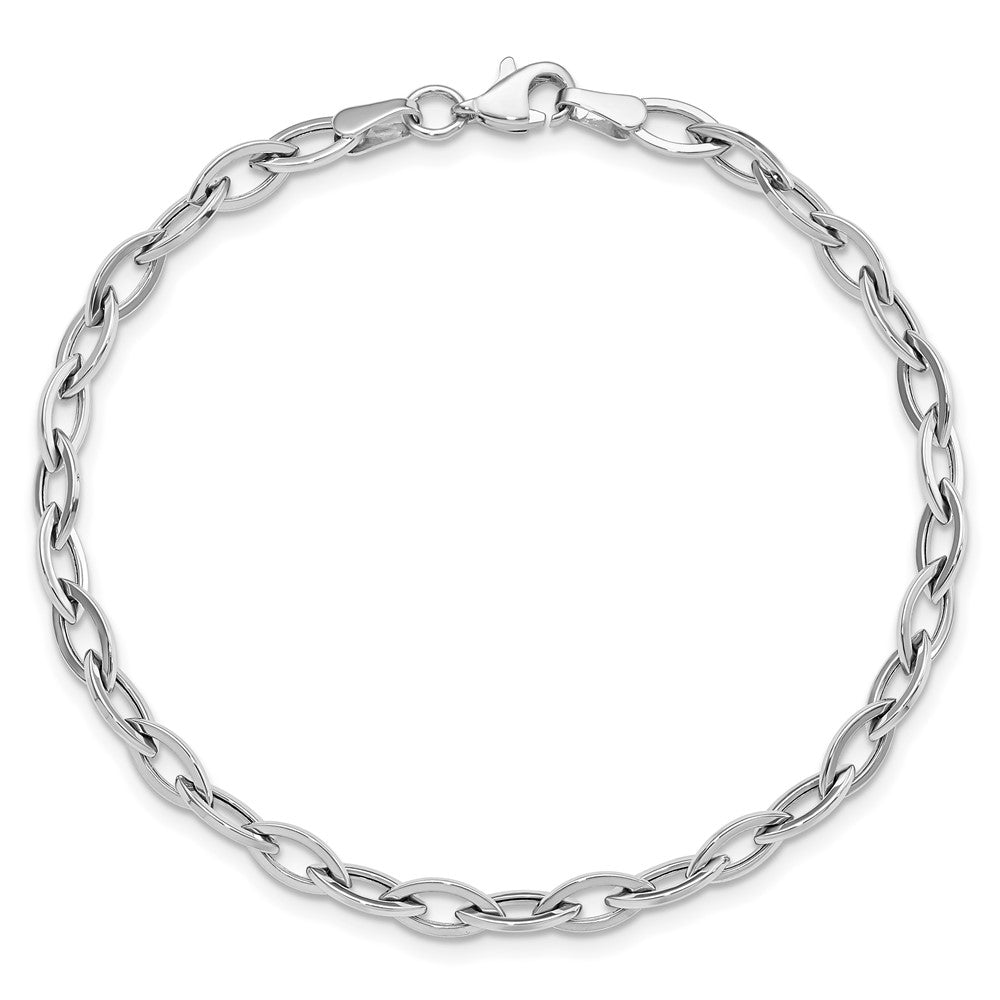 14K White Gold Polished Bracelet