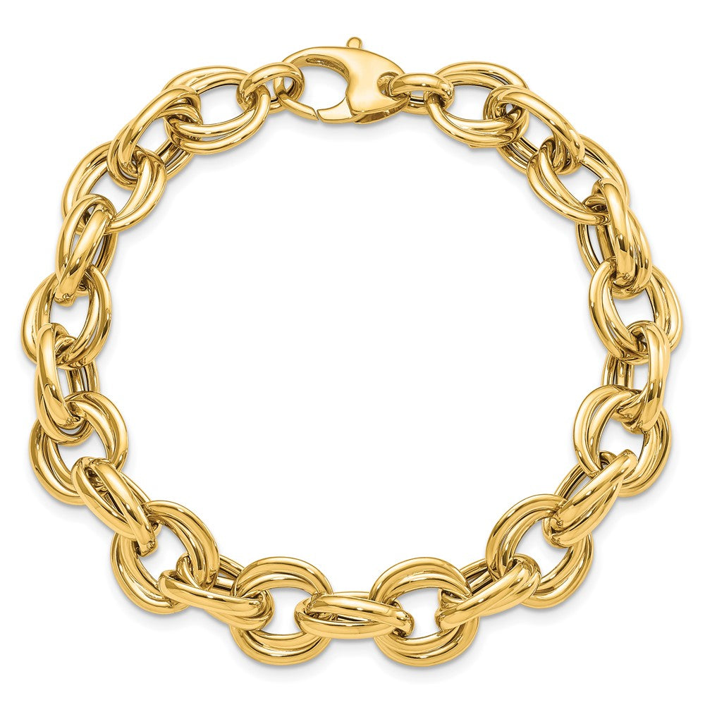 14K Polished Fancy Link Bracelet