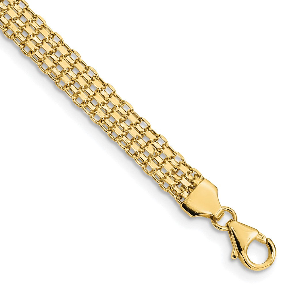 14k Polished Fancy Link Bracelet