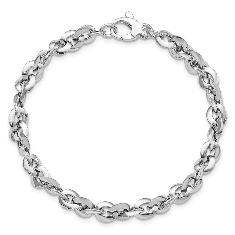 14k White Gold Polished Bracelet