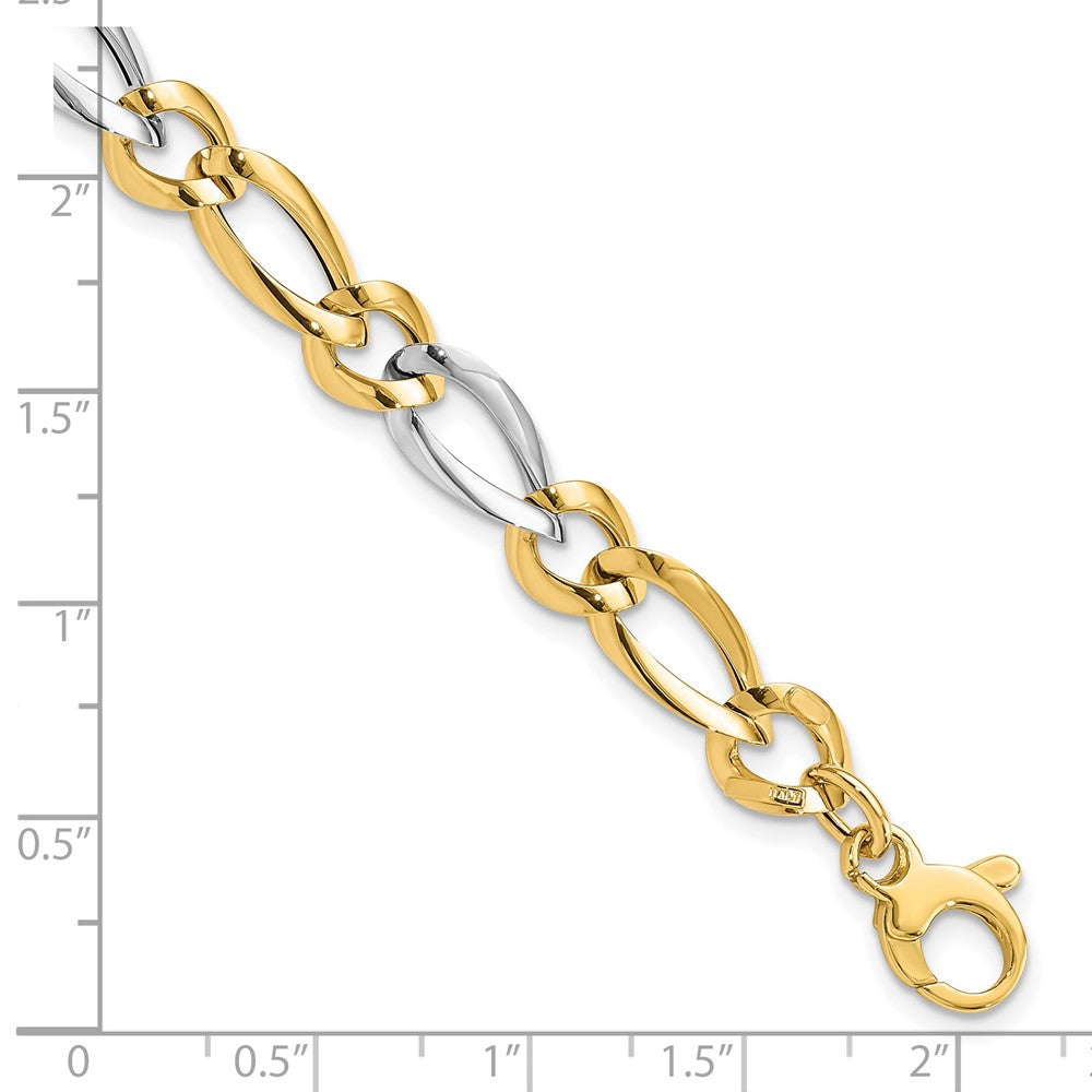 14k Two-Tone Polished Bracelet