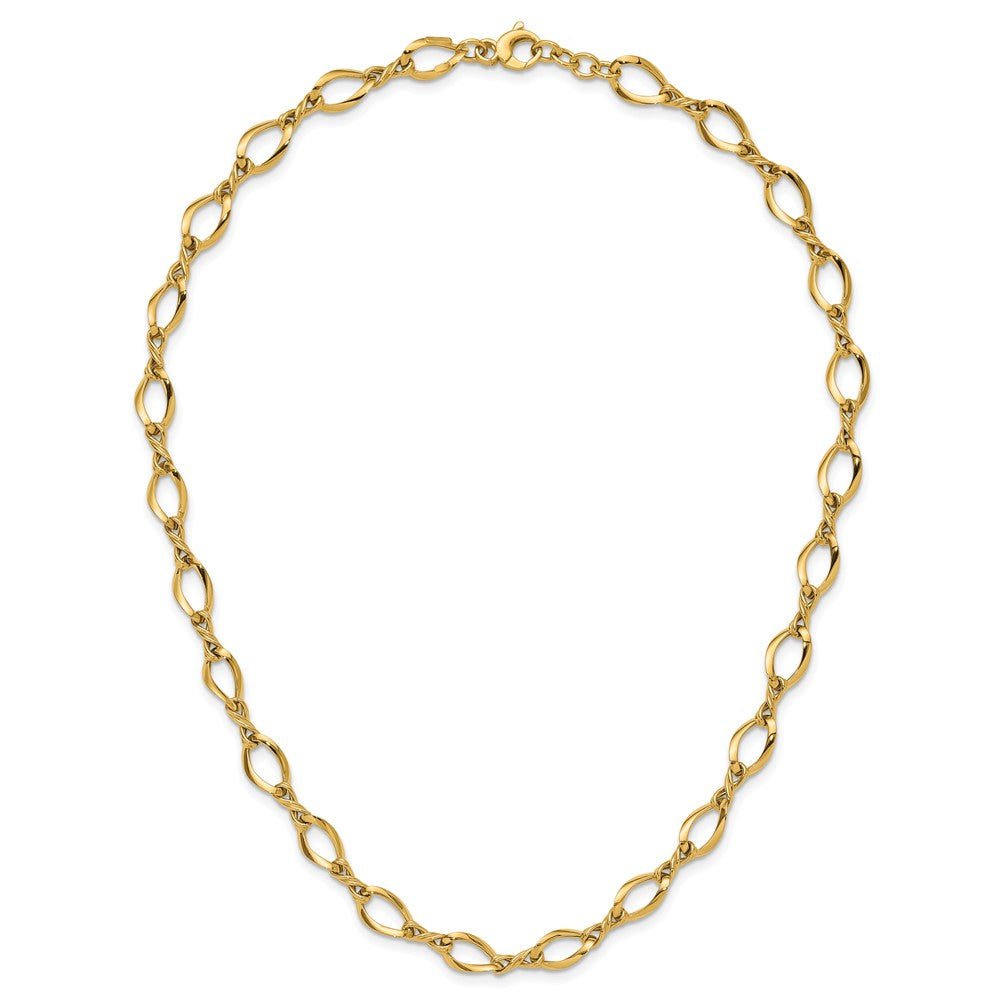 14k Fancy Link 18in Necklace