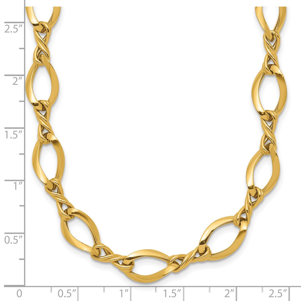 14k Fancy Link 18in Necklace