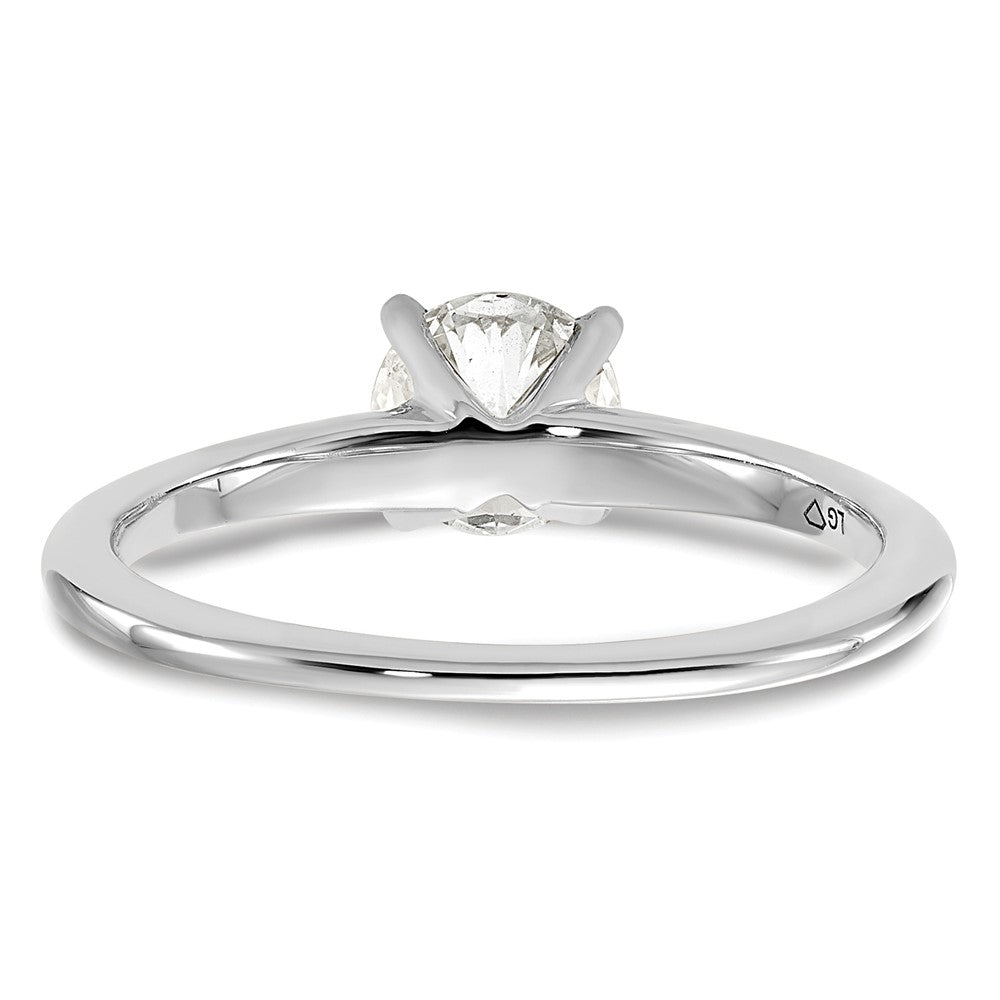 14K White Gold 3/4 carat Round VS/SI GH Lab Grown Diamond Solitaire 4 Prong Size 6 Engagement Ring