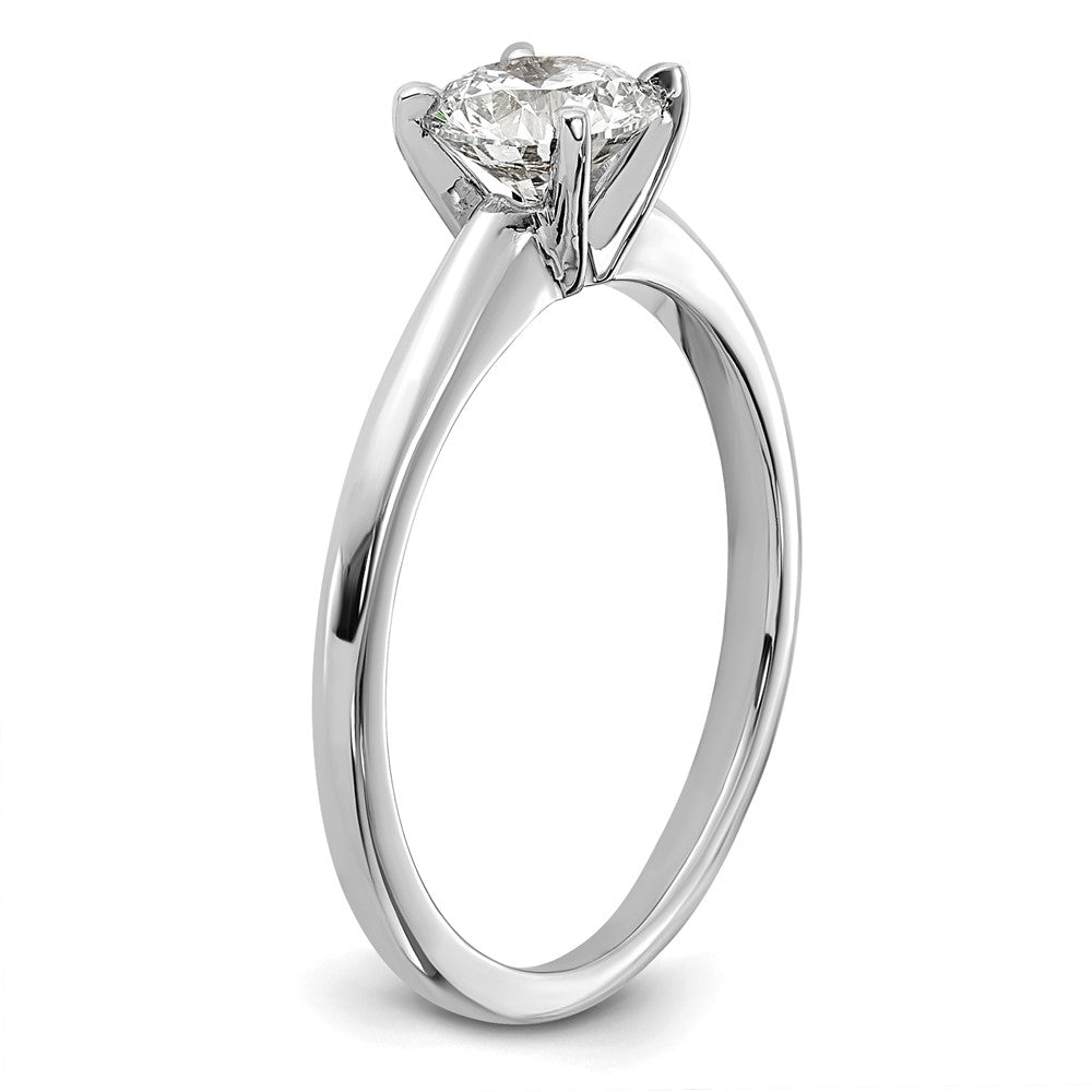 14K White Gold 3/4 carat Round VS/SI GH Lab Grown Diamond Solitaire 4 Prong Size 6 Engagement Ring