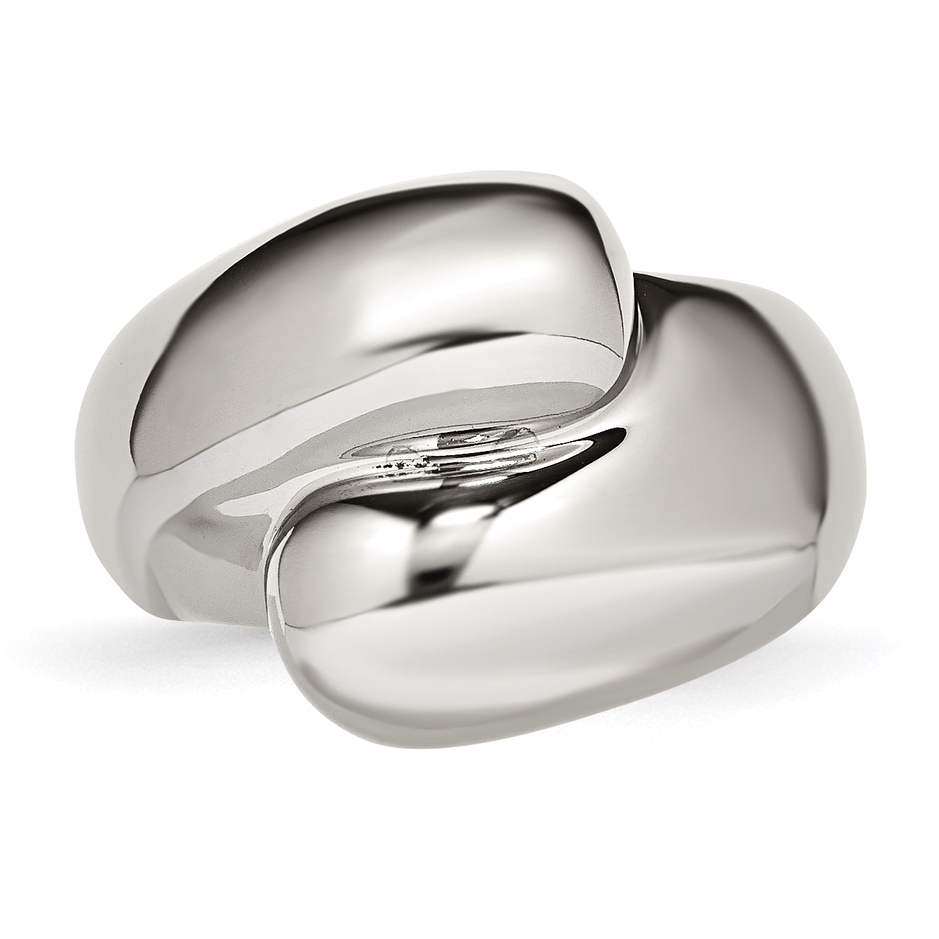 Stainless Steel Polished Size 8 Ring