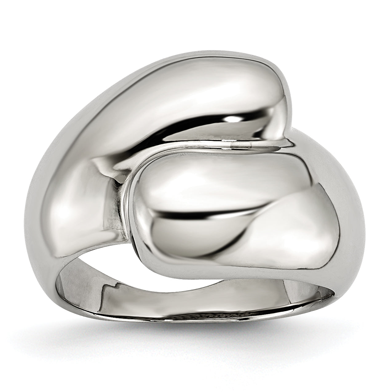 Stainless Steel Polished Size 8 Ring