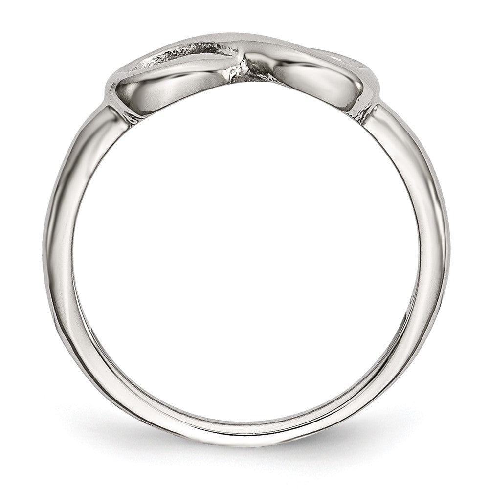 Chisel Stainless Steel Polished Infinity Symbol Ring