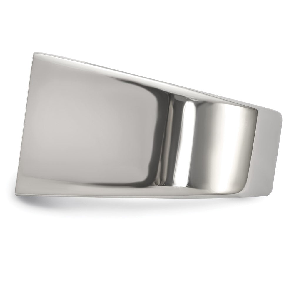 Stainless Steel Polished Signet Ring