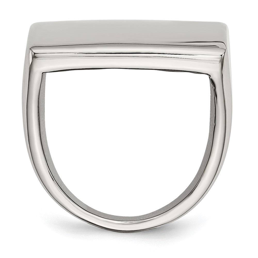 Stainless Steel Polished Square Ring