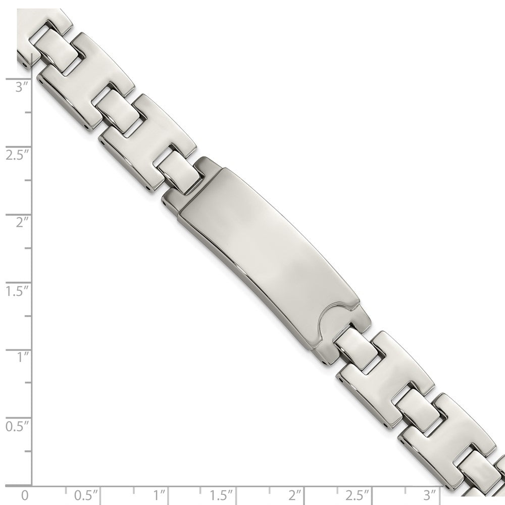 Stainless Steel Polished ID Plate Bracelet