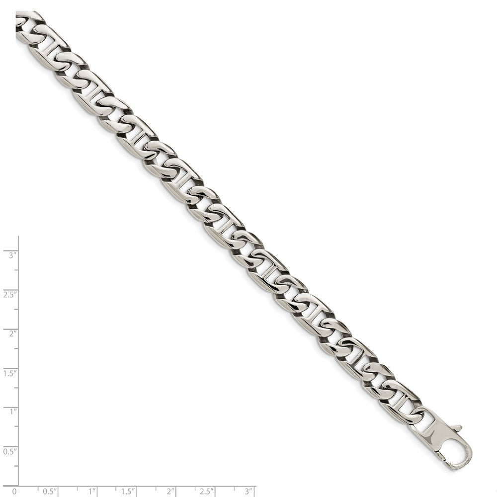 Chisel Stainless Steel Polished 8.25 inch Link Bracelet