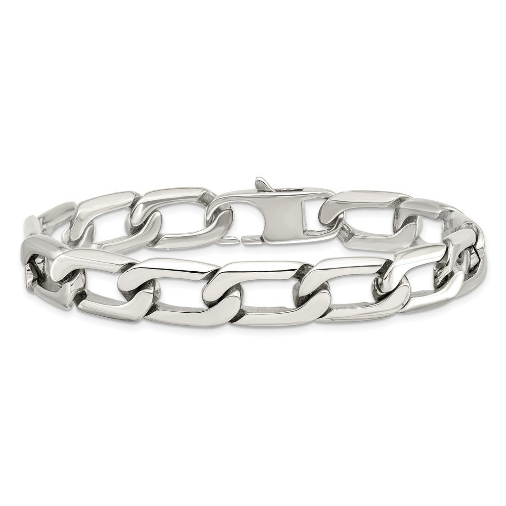 Chisel Stainless Steel Polished 8.5 inch Open Link Bracelet