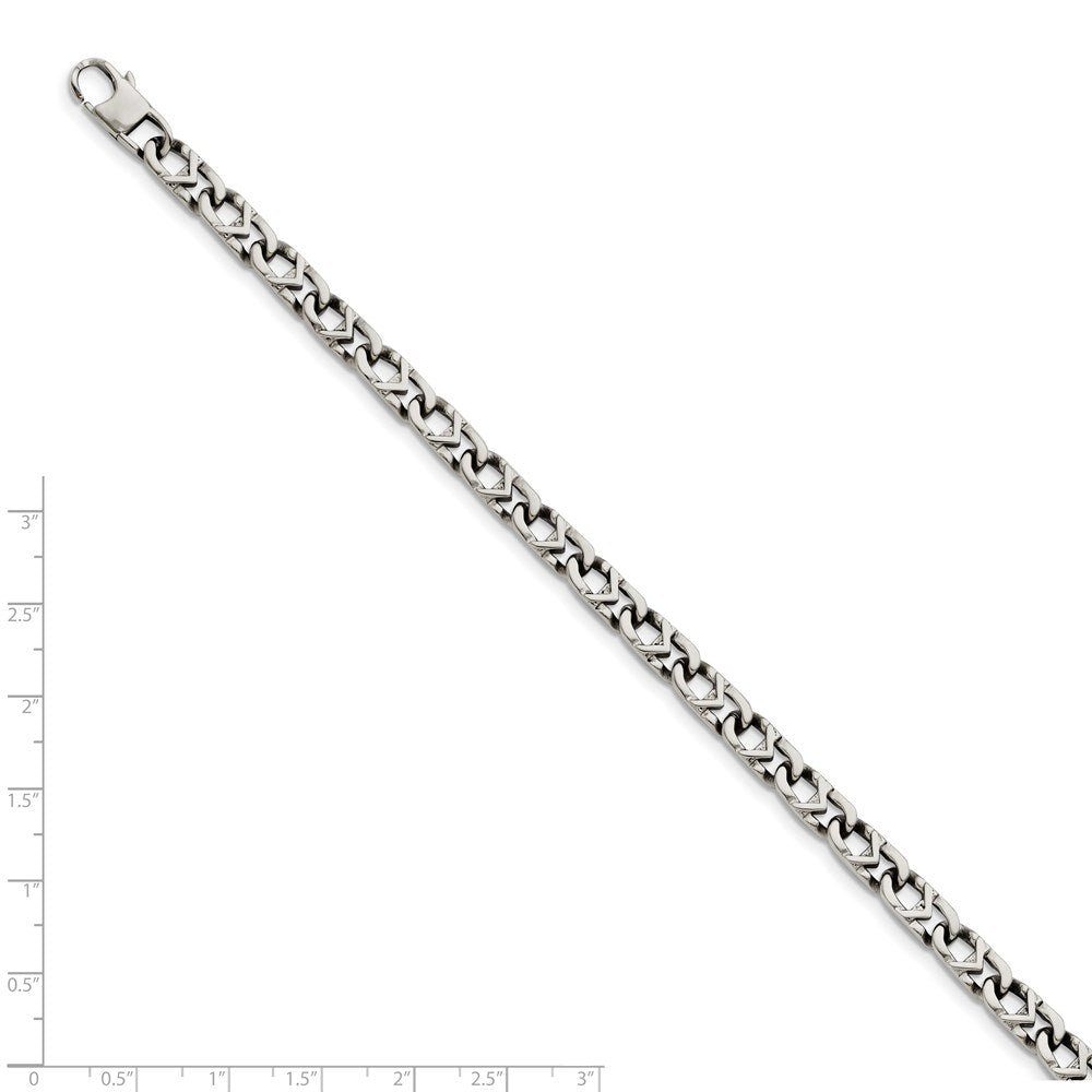 Chisel Stainless Steel Polished 6mm 8.5 inch Fancy Link Bracelet