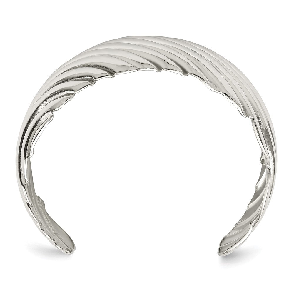 Stainless Steel Polished Cuff Bangle