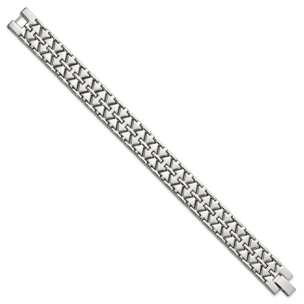 Stainless Steel Polished Fancy Link 7.5in Bracelet