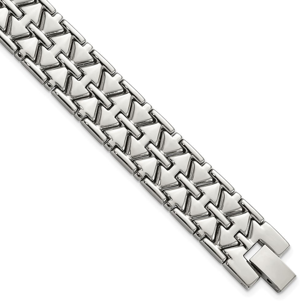 Stainless Steel Polished Fancy Link 7.5in Bracelet