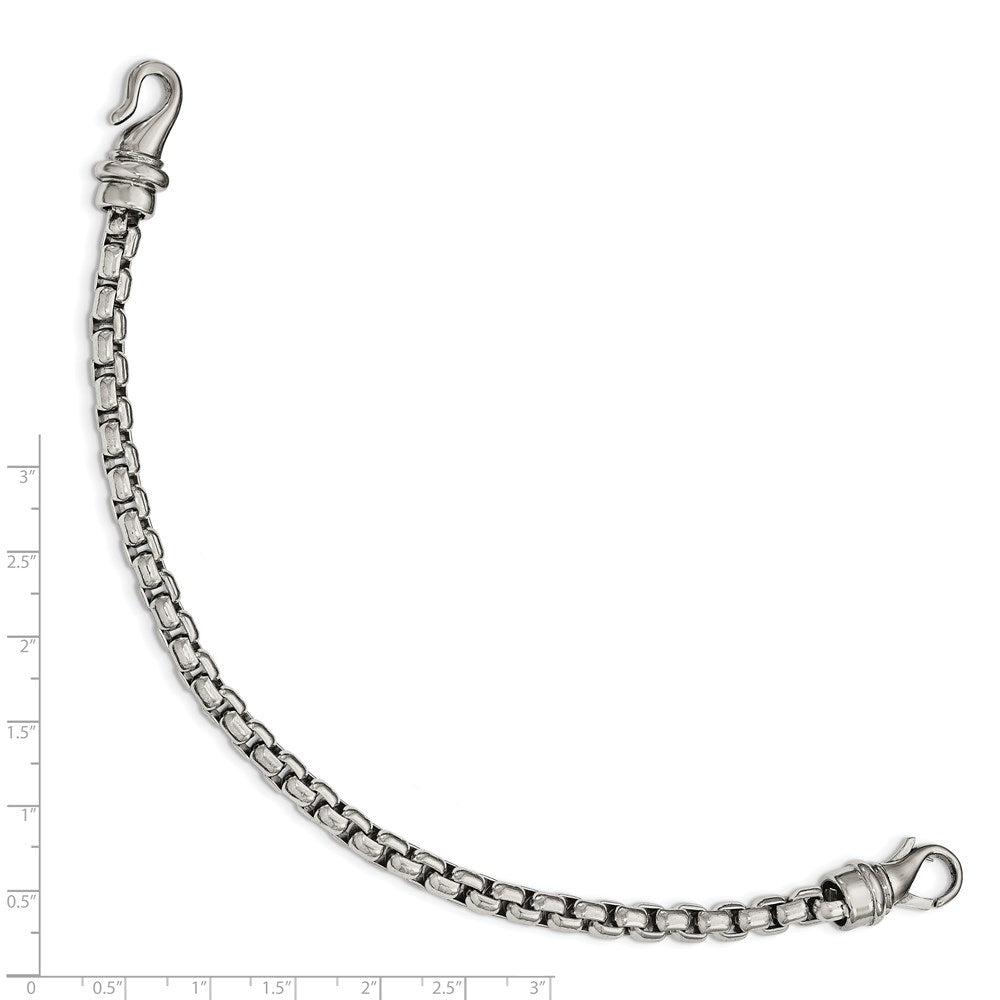 Chisel Stainless Steel Polished 8.5 inch Bracelet