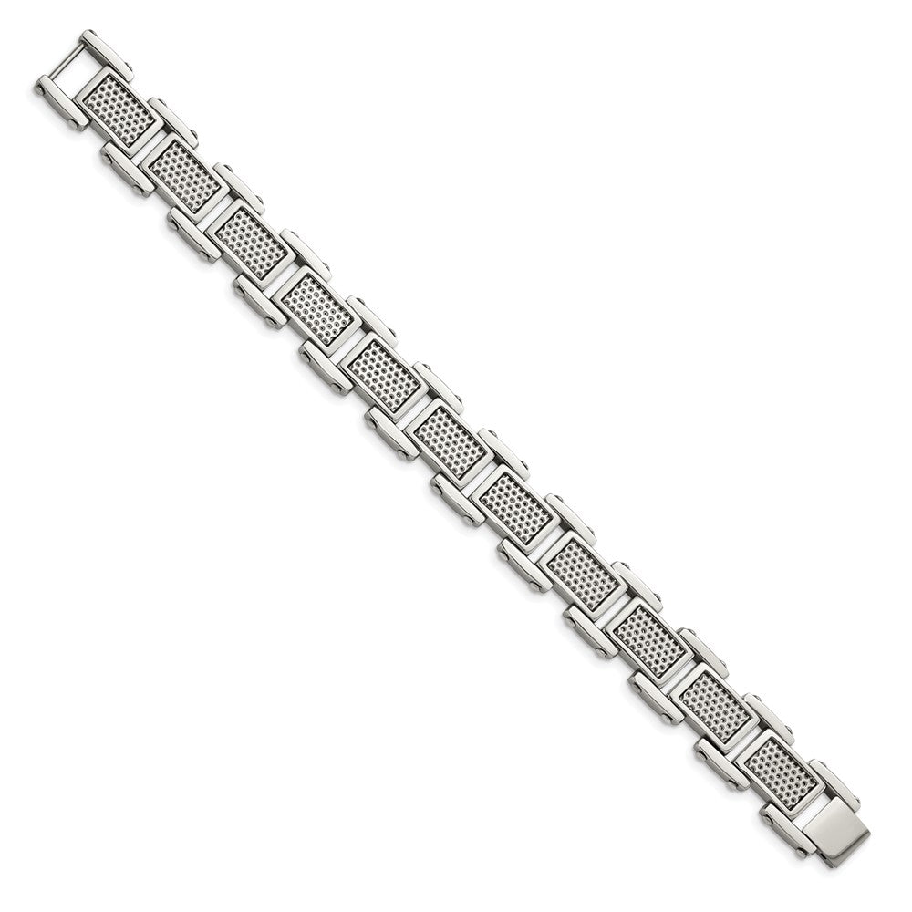 Stainless Steel Brushed and Polished 8.5in Bracelet