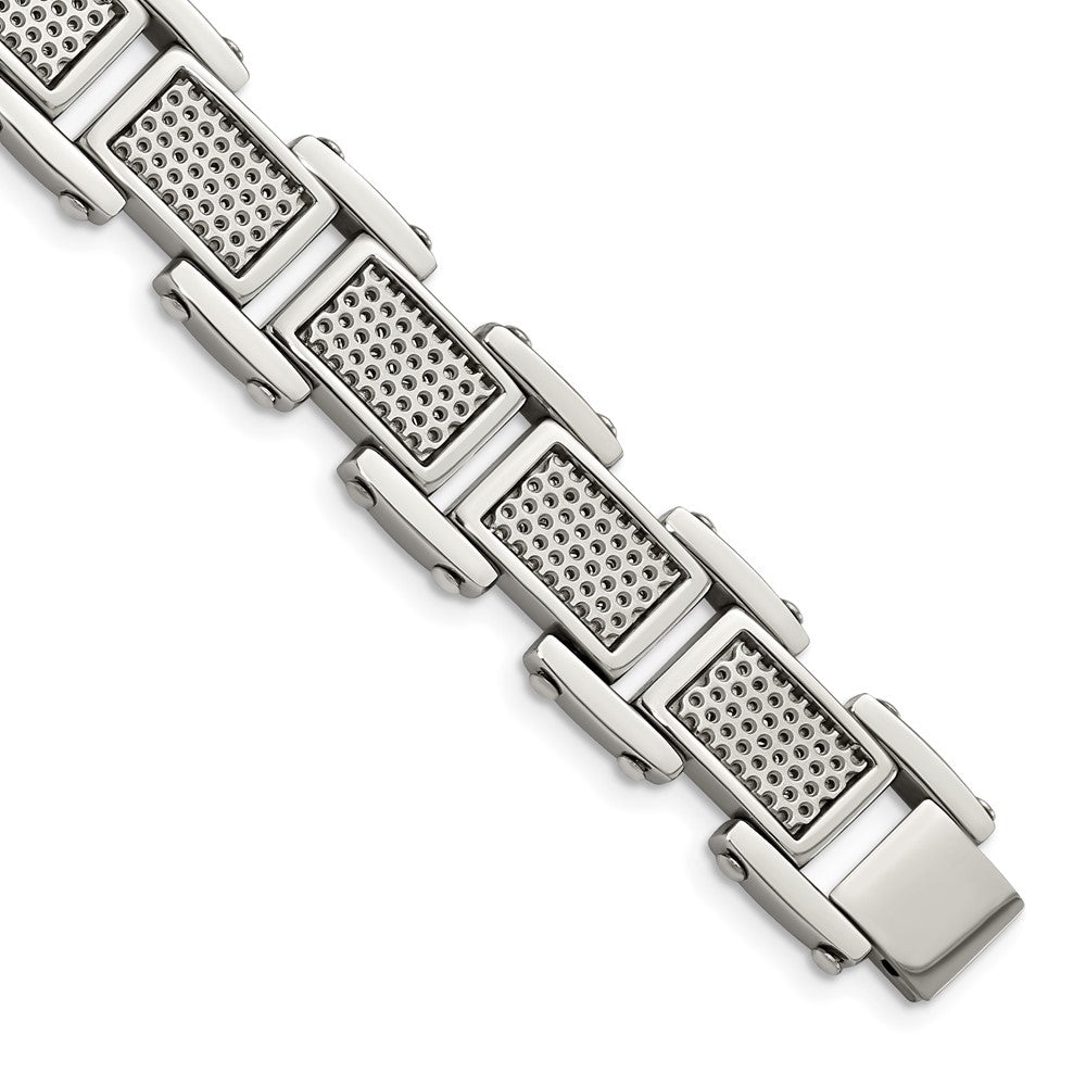 Stainless Steel Brushed and Polished 8.5in Bracelet