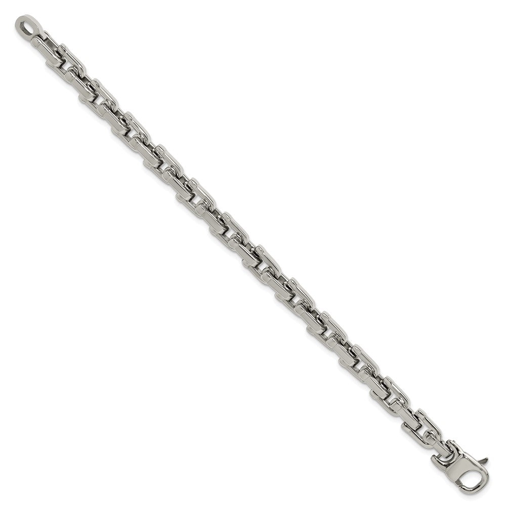 Chisel Stainless Steel Brushed and Polished 8.5 inch Bracelet