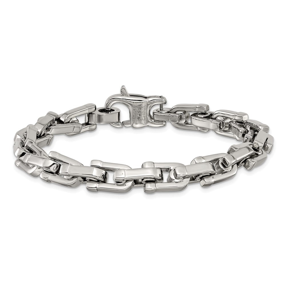 Chisel Stainless Steel Brushed and Polished 8.5 inch Bracelet