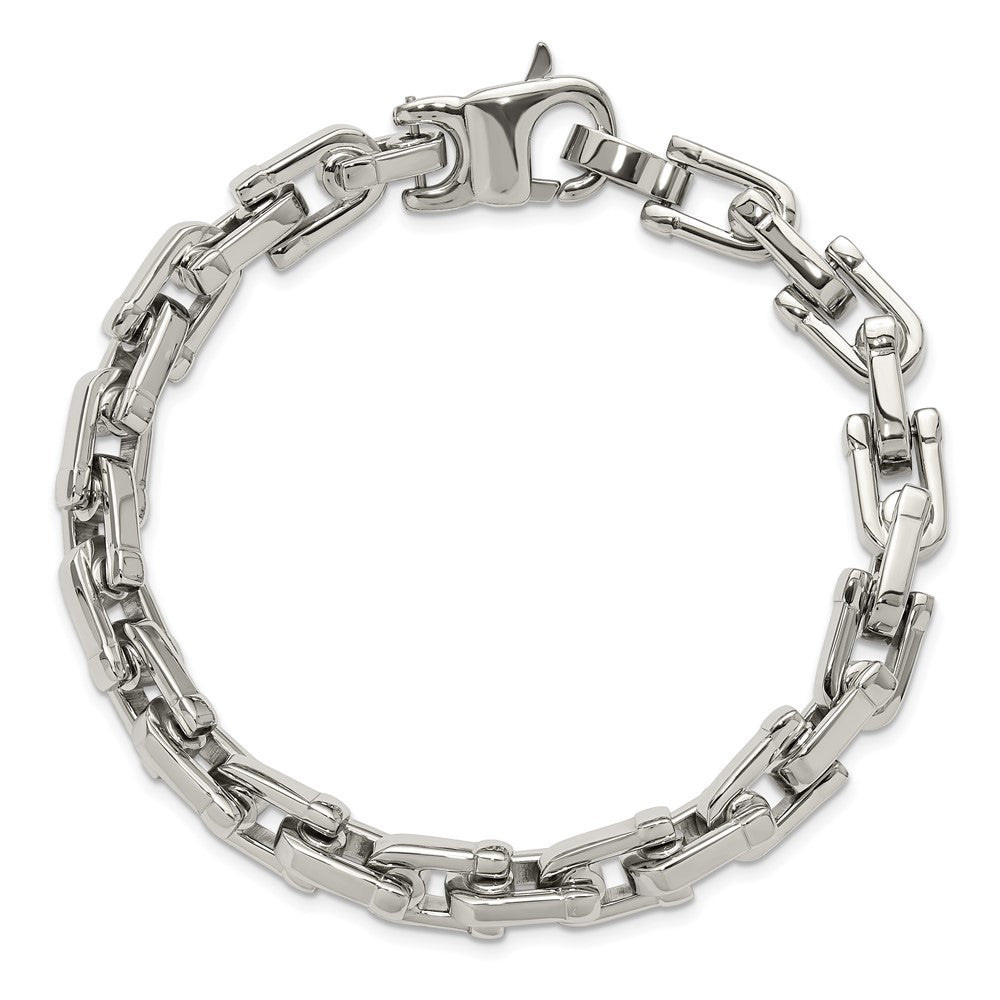 Chisel Stainless Steel Brushed and Polished 8.5 inch Bracelet