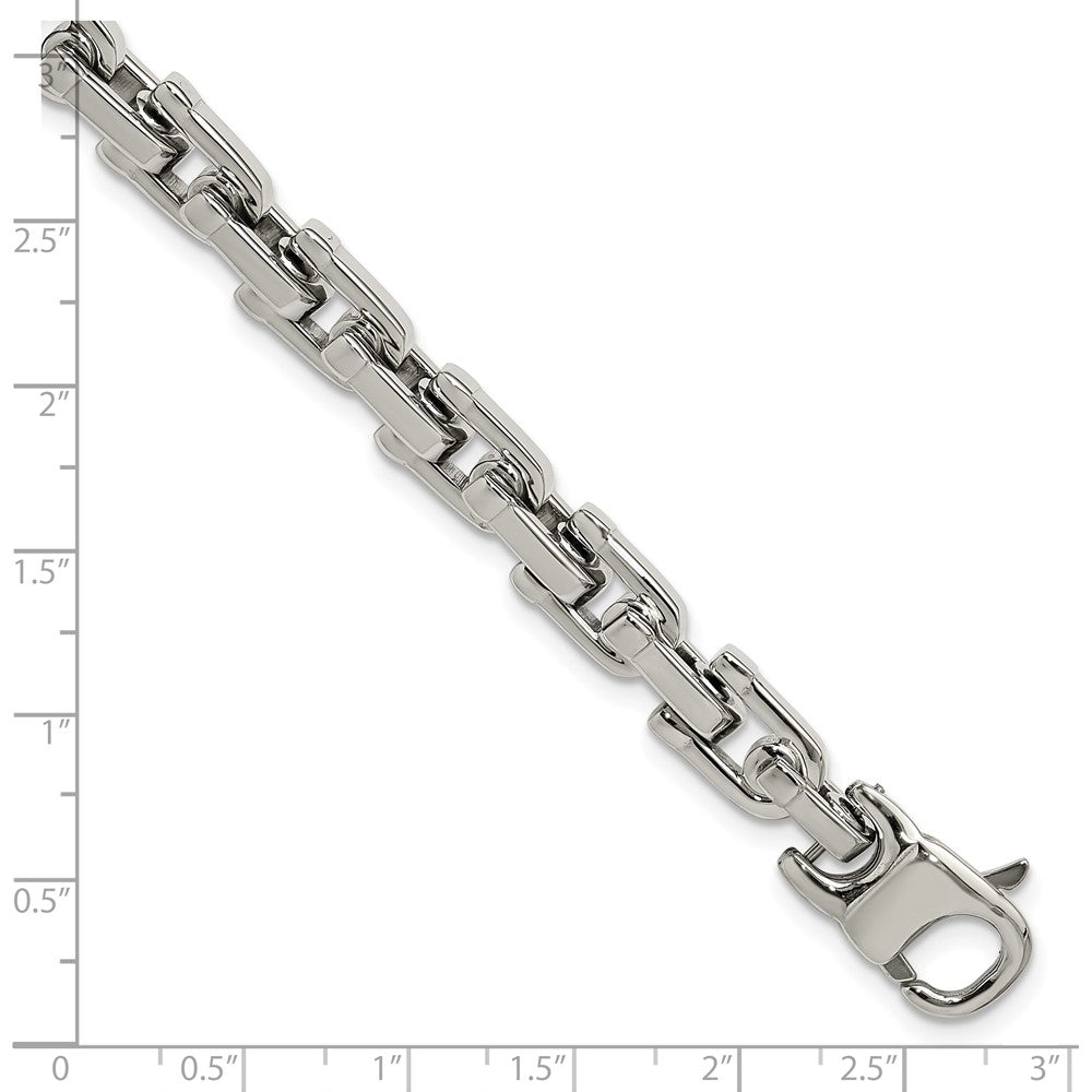 Chisel Stainless Steel Brushed and Polished 8.5 inch Bracelet