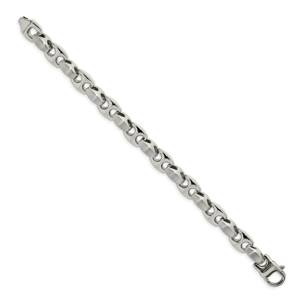 Chisel Stainless Steel Brushed and Polished 8.25 inch Bracelet