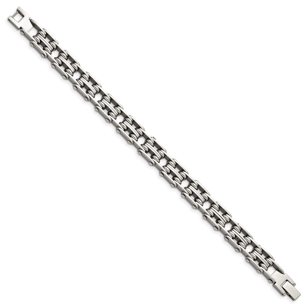 Chisel Stainless Steel Polished 9 inch Link Bracelet