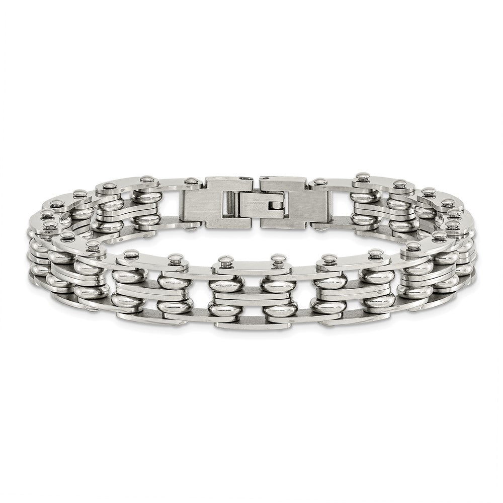 Chisel Stainless Steel Polished 9 inch Link Bracelet