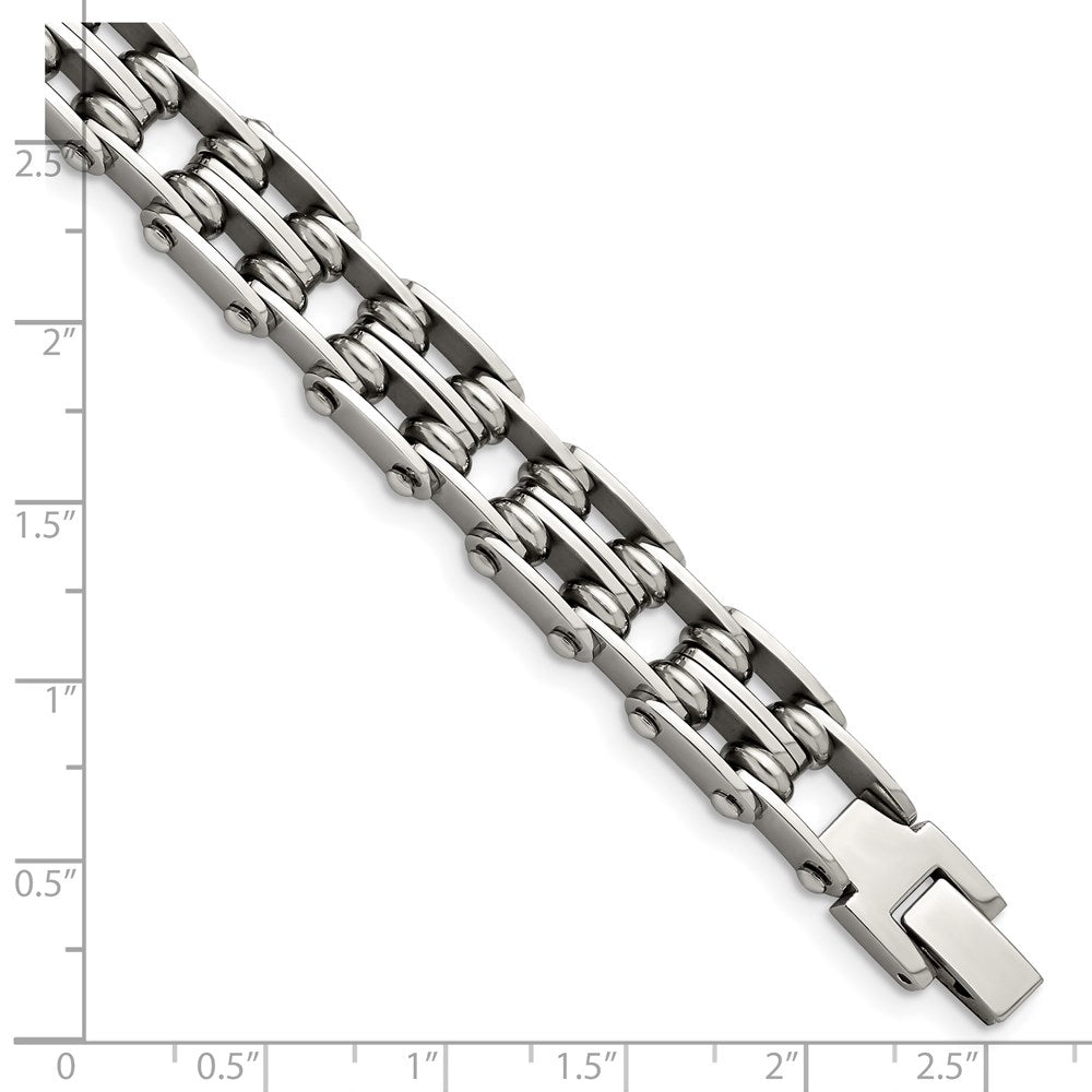 Chisel Stainless Steel Polished 9 inch Link Bracelet