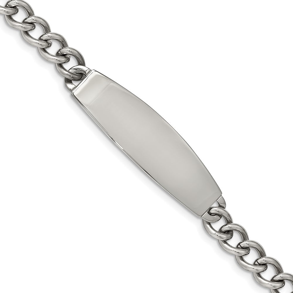 Chisel Stainless Steel Polished Curb Chain 8.25 inch ID Bracelet