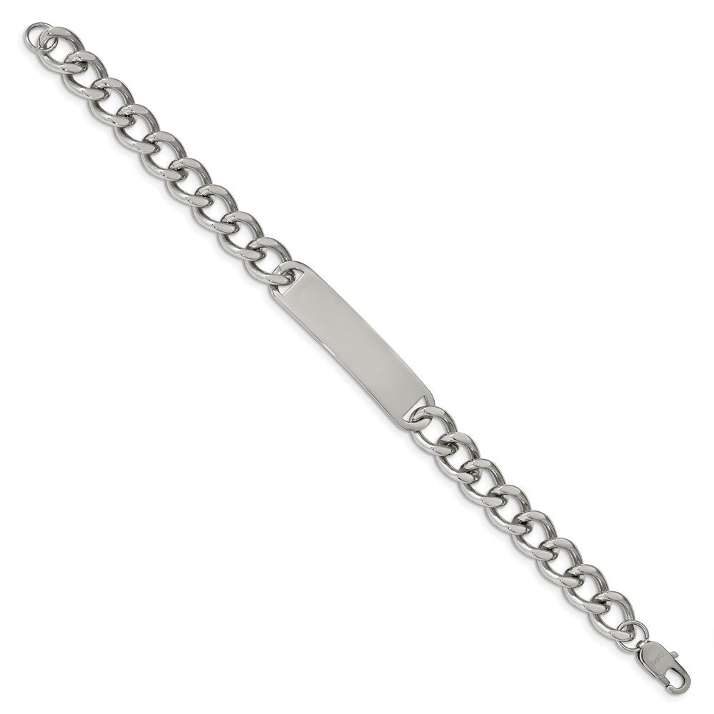 Chisel Stainless Steel Polished Curb Chain 8.5 inch ID Bracelet