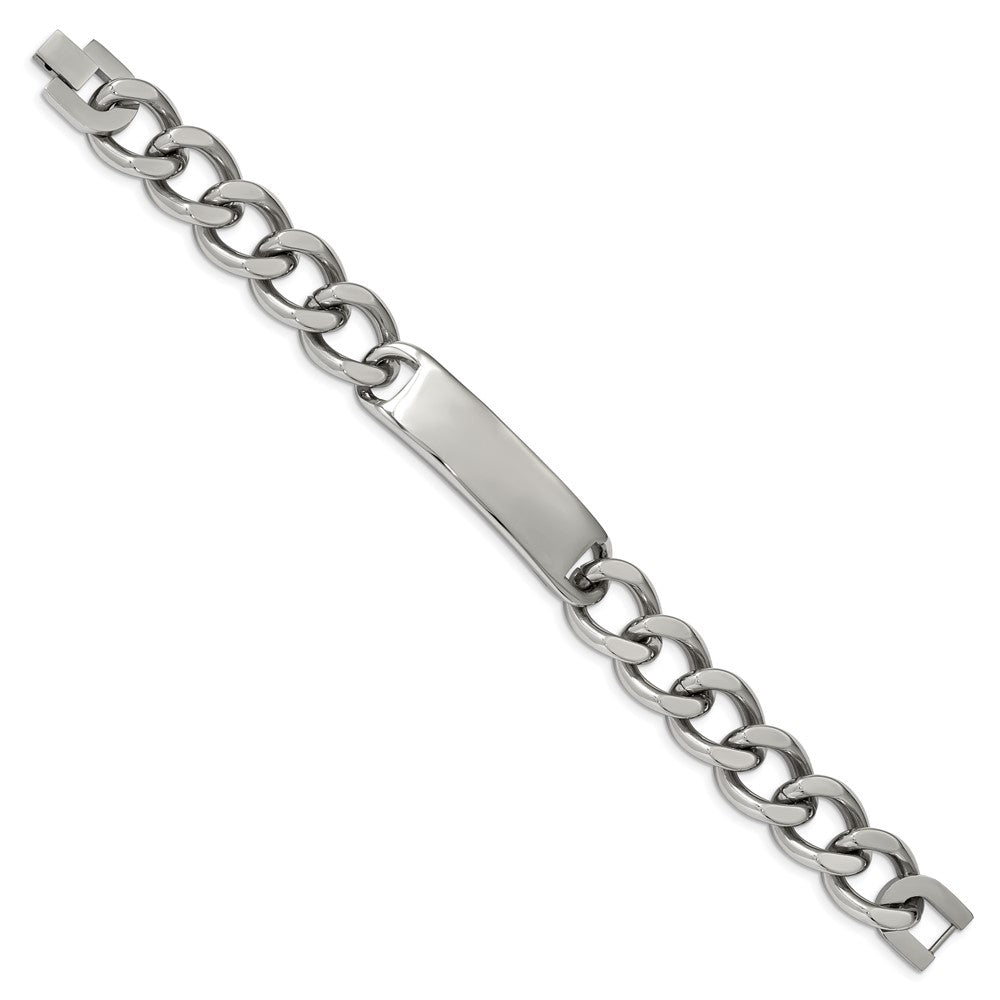 Chisel Stainless Steel Polished Curb Link 8.75 inch ID Bracelet