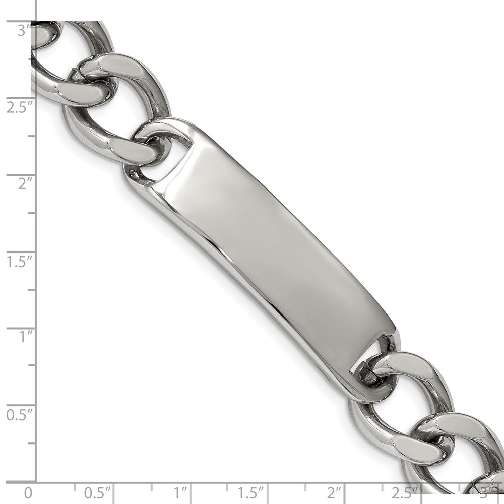 Chisel Stainless Steel Polished Curb Link 8.75 inch ID Bracelet