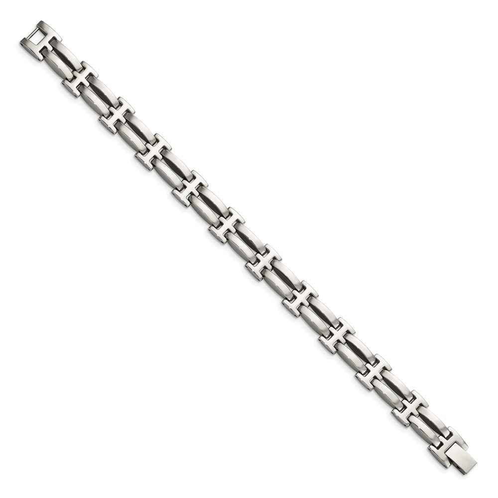 Chisel Stainless Steel Polished 8.5 inch Link Bracelet