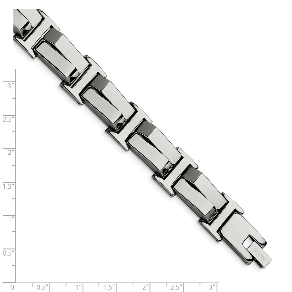 Chisel Stainless Steel Polished 8.5 inch Link Bracelet