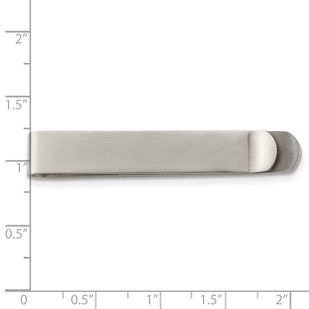 Chisel Stainless Steel Brushed Tie Bar / Money Clip