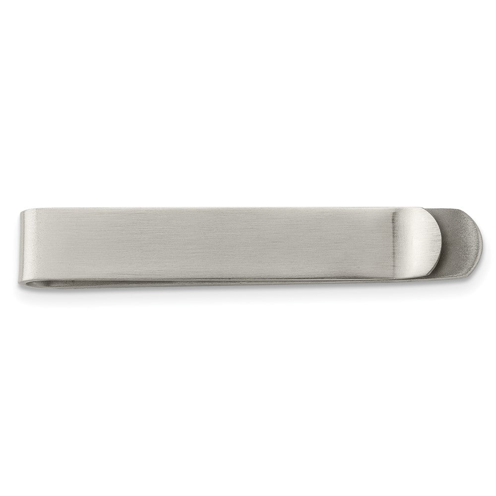 Chisel Stainless Steel Brushed Tie Bar / Money Clip