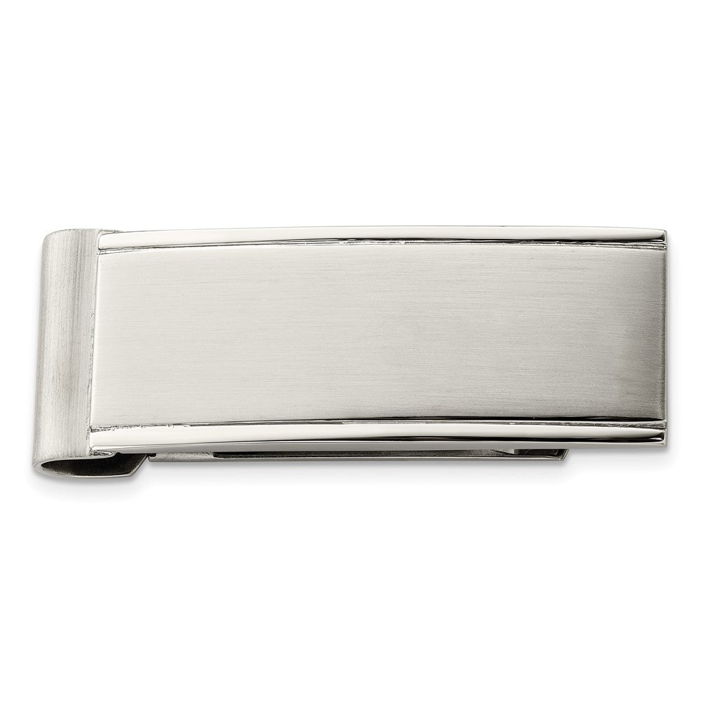 Chisel Stainless Steel Brushed and Polished Money Clip