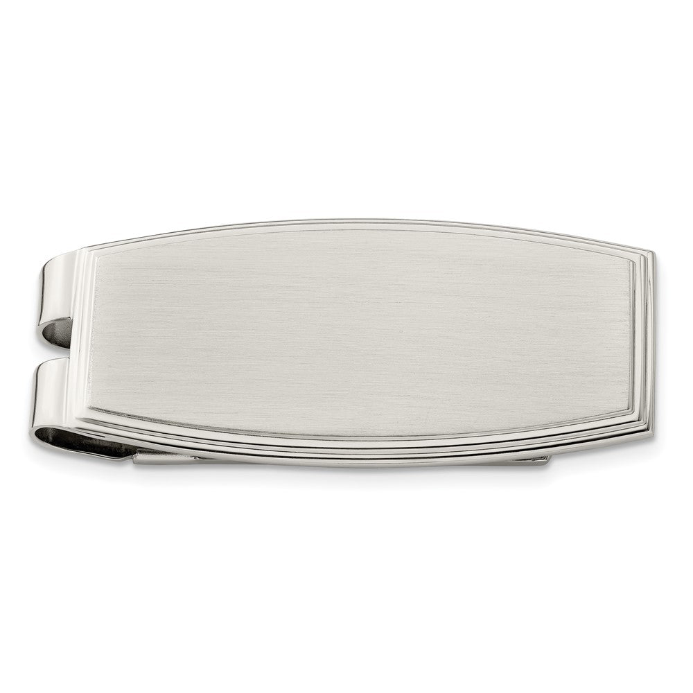 Chisel Stainless Steel Brushed and Polished Money Clip