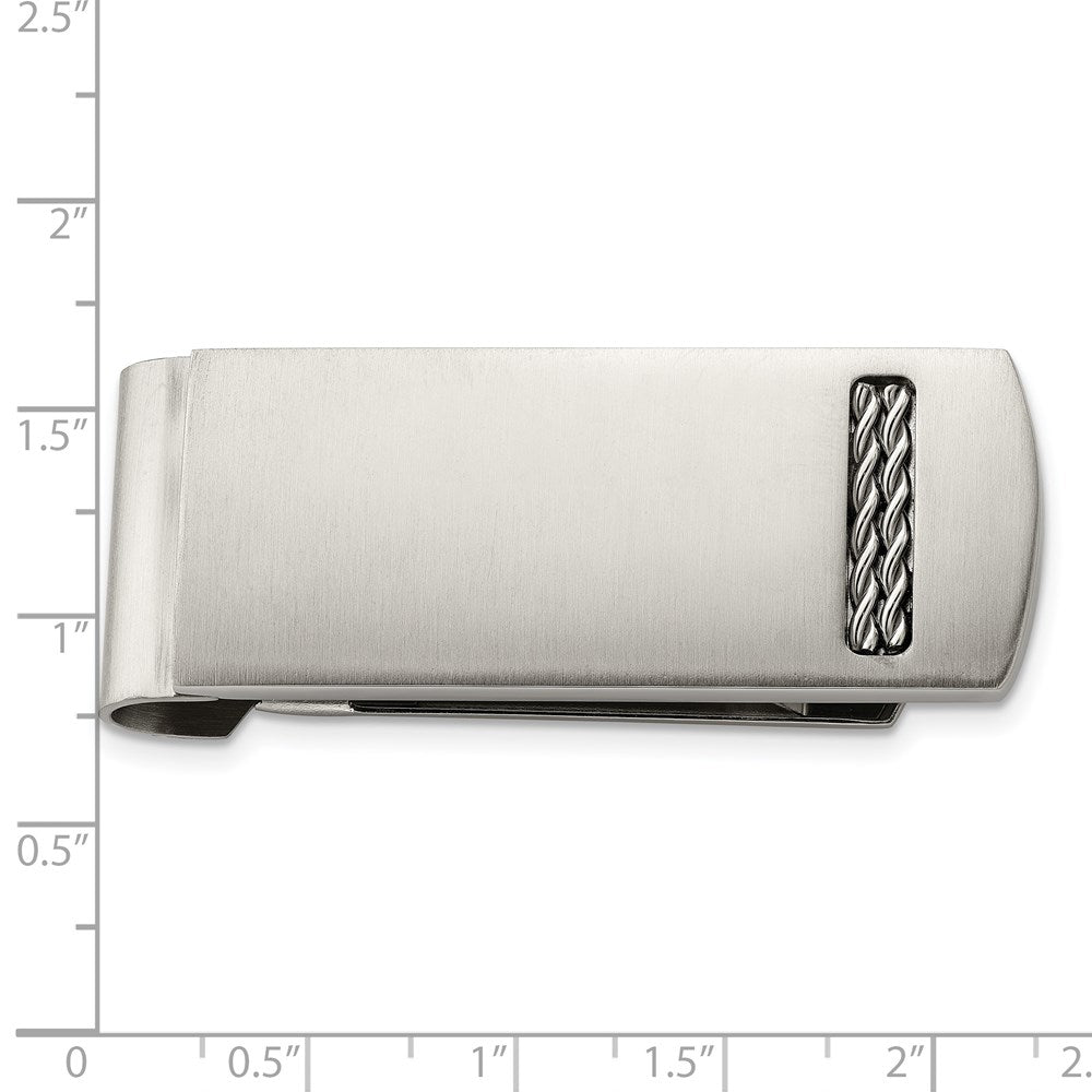 Chisel Stainless Steel Brushed Money Clip