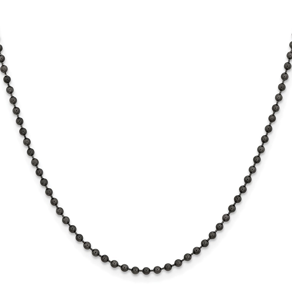 Chisel Stainless Steel Antiqued 2.4mm 24 inch Beaded Ball Chain