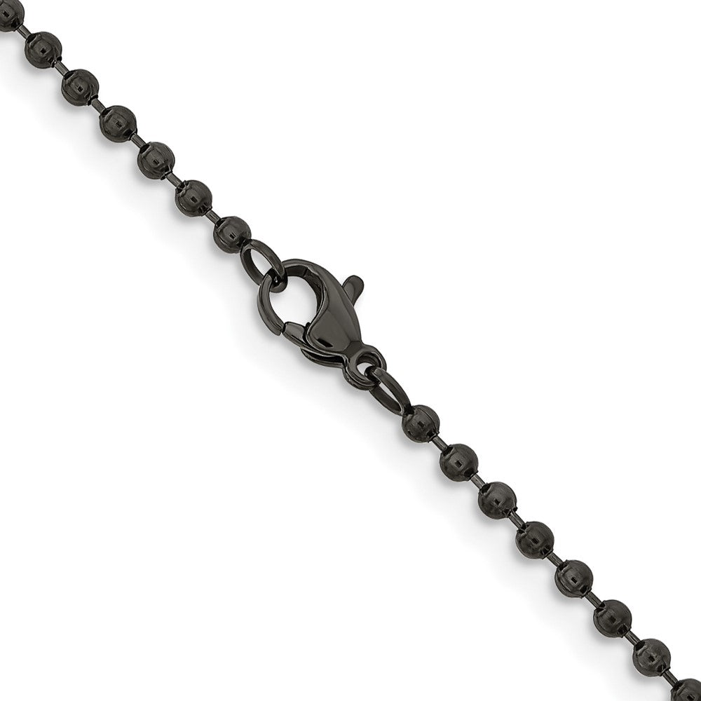 Chisel Stainless Steel Antiqued 2.4mm 20 inch Beaded Ball Chain