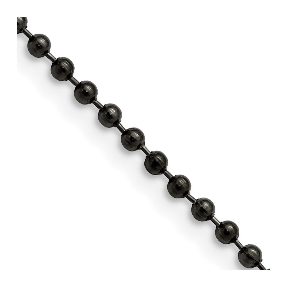 Chisel Stainless Steel Antiqued 2.4mm 18 inch Beaded Ball Chain