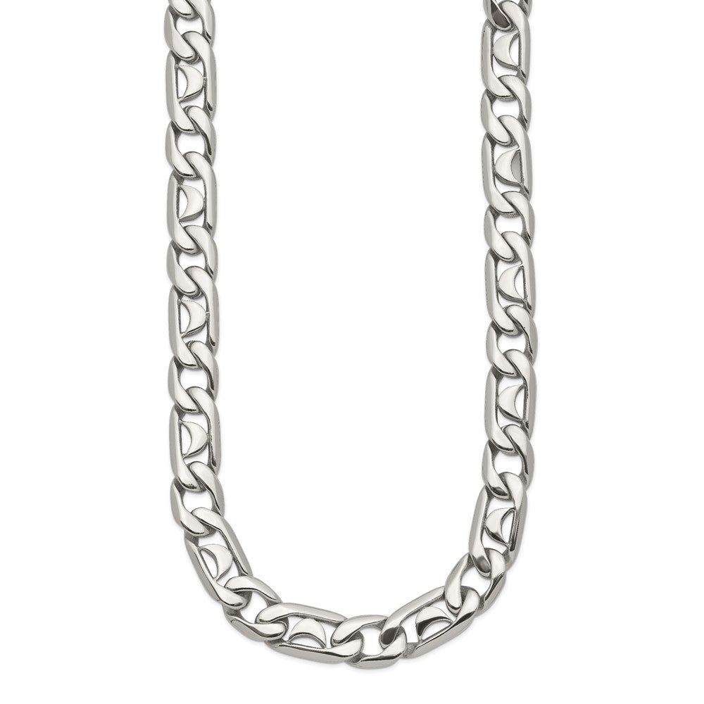 Chisel Stainless Steel Polished 24 inch Fancy Link Necklace